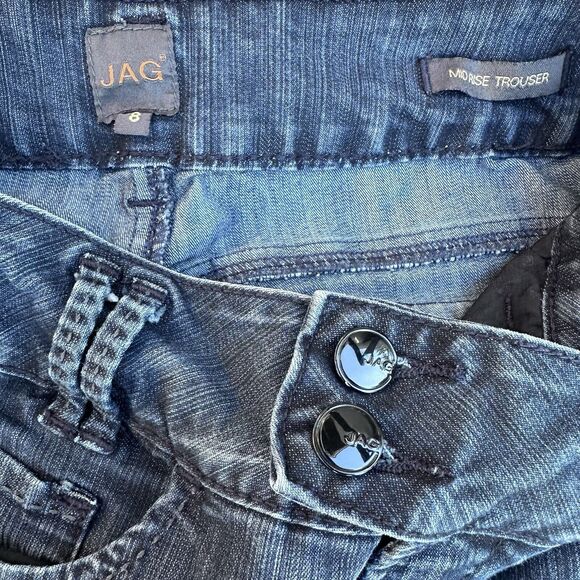 JAG Jeans Womens Size 8 Blue Wide Leg Stretch Denim Trouser Jeans Palazzo - Picture 4 of 10